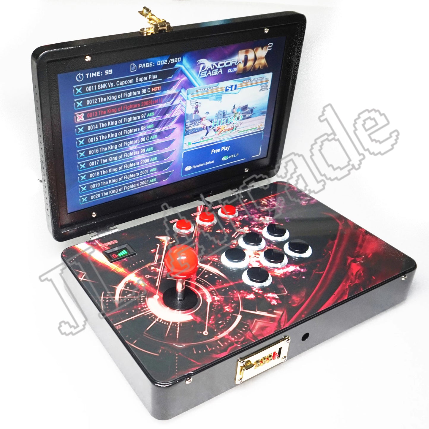 14-Inch Arcade Video Game  Console  Folding Moonlight Treasure Box 2025 Pandora saga dx Box 26800 in 1 720P HD