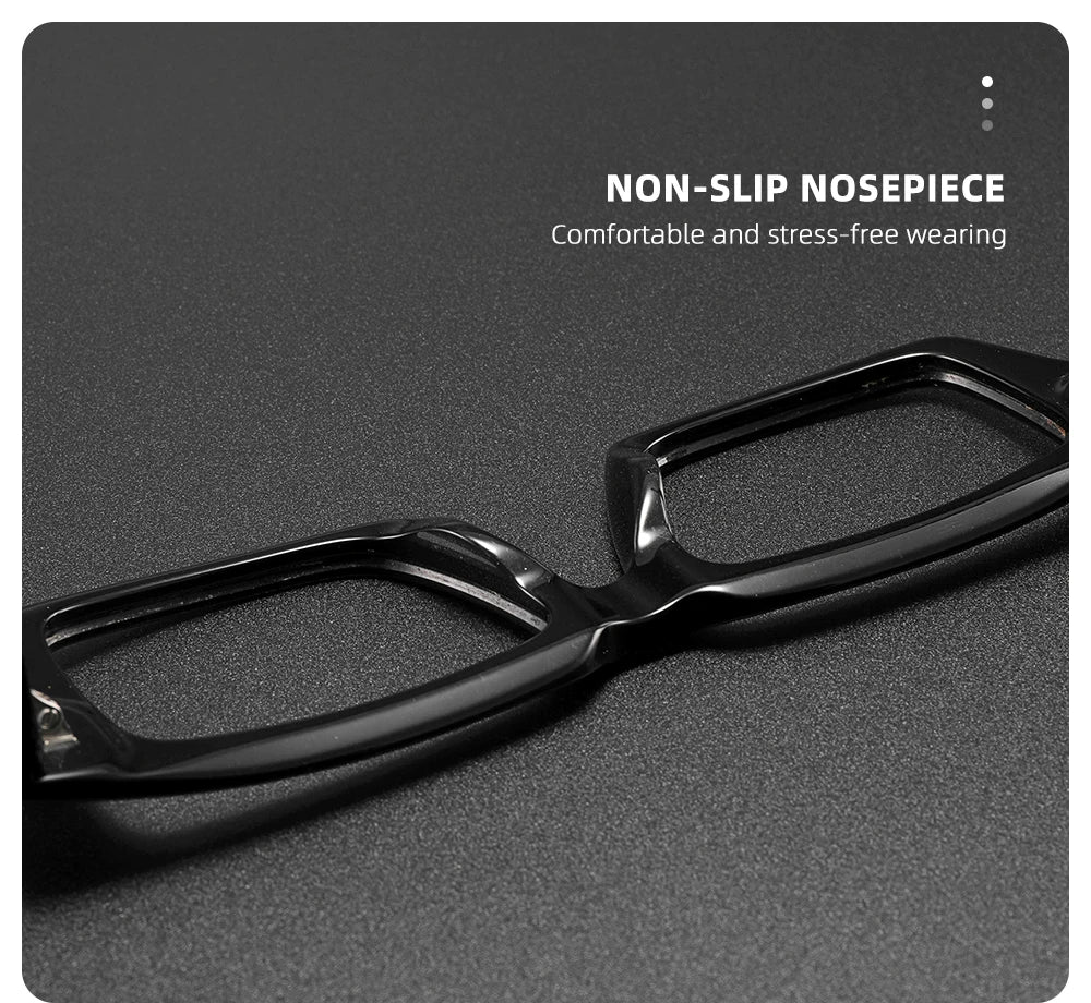 Thicken Acetate Glasses Frame Men Women Vintage Square Myopia Prescription Eyeglasses Frame Reading Glasses Luxury Brand Eyewear