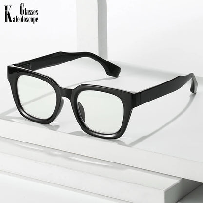 2024 New TR90 Rectangle Black Frame Reading Glasses Ultralight Anti Blue Light Presbyopic Glasses Eyewear Readers