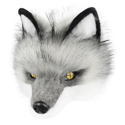 Wolf Mask Half Face Animal Dog Fox Werewolf Masks for Halloween Party Cosplay Costume Props