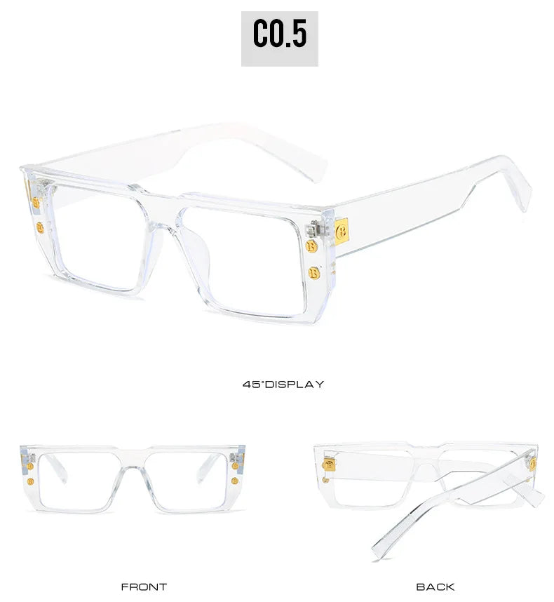 YOOSKE Square Eyeglasses Frames for Women Men Anti Blue Light Glasses Frame Optical Computer Eyewear