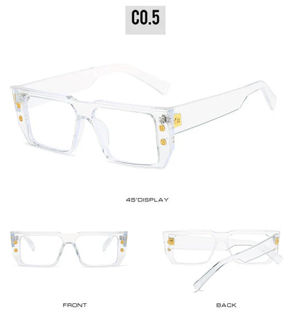 YOOSKE Square Eyeglasses Frames for Women Men Anti Blue Light Glasses Frame Optical Computer Eyewear