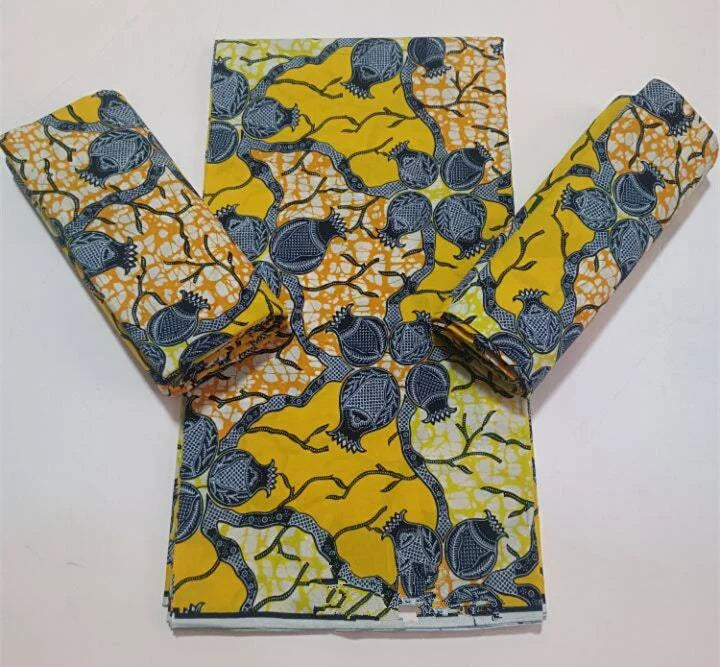 2023 Guaranteed Veritable Super Hollandais African Wax Fabric 100%Cotton 6 yards Original Ankara Block Print Pattern Africa