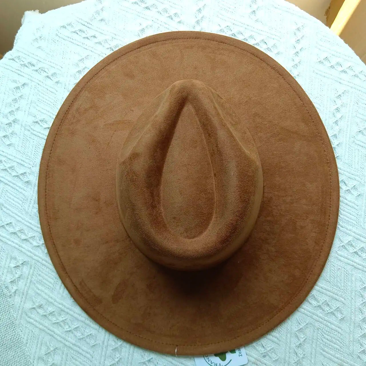 Suede Fedora Multicolor Heart-shaped Top 9.5cm Brim Men and Women Jazz Hat Panama Hat