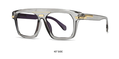 New Oversized Korea Style Reading Presbyopic Glasses Men Anti Blue Light Presbyopia Eyeglasses Fashion Square Pilot Optical Glas