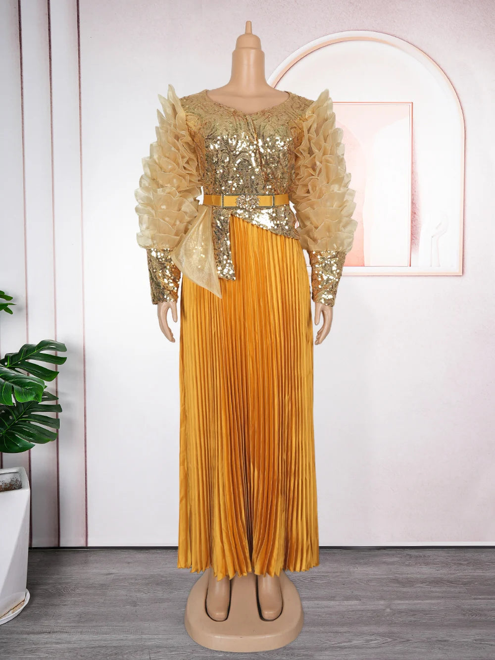Plus Size African Party Long Dresses for Women 2026 New Dashiki Ankara Sequin Evening Gowns Turkey Outfits Robe Africa Clothing