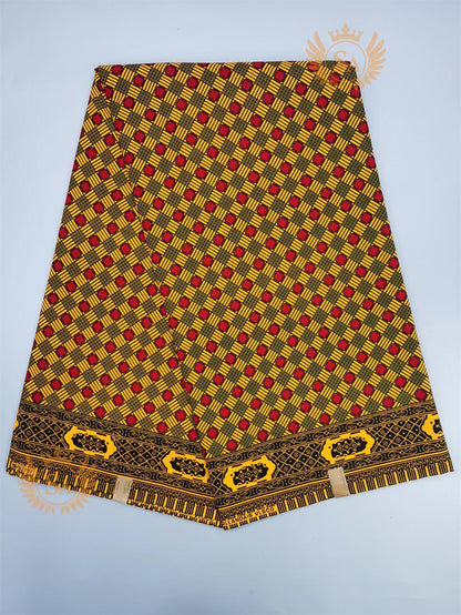 New 100% Cotton Original Real Wax Ankara Fabric 2021 African Print Fabric For Wedding Dress Tissue African Fabric Wax Fabric