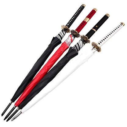 Demon Slayer Sword Umbrella One Piece Roronoa Zoro Katana Umbrella Real Full Size Japanese Anime Long Parasol Home Accessories
