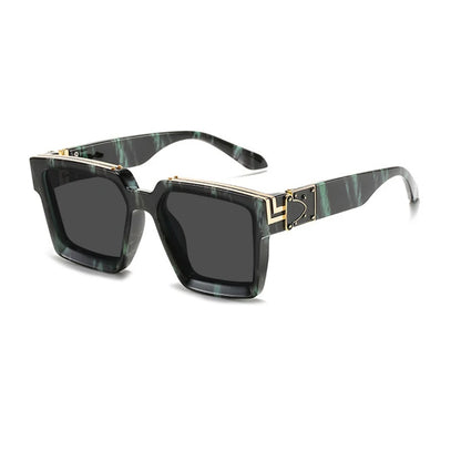 LOERHUNAR Brand Design Luxury Square Myopia Sunglasses Men Women Fashion Shades UV400 Vintage Optical Prescription Glasses