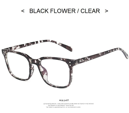 Square Fashion Glasses Women Blue Light Blocking Glasses Men TR90 Anti Blue Light Gaming Optical Computer Eyeglasses Frames