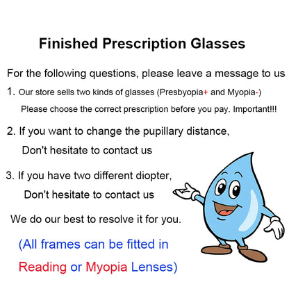 Retro Rectangle Reading Glasses Women 2025 Fashion Transparent Anti Blue Rays Female Eyeglasses Optical Eye Prescription 0 ~ +6