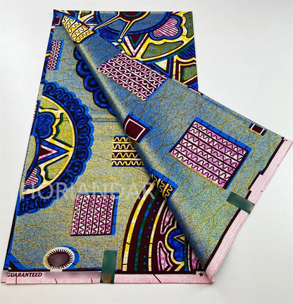 2026 Grand Super Original African Wax Fabric High Quality Nigerian Print Ankara Fabric For Sewing 6 Yard Women Dress 100% Cotton
