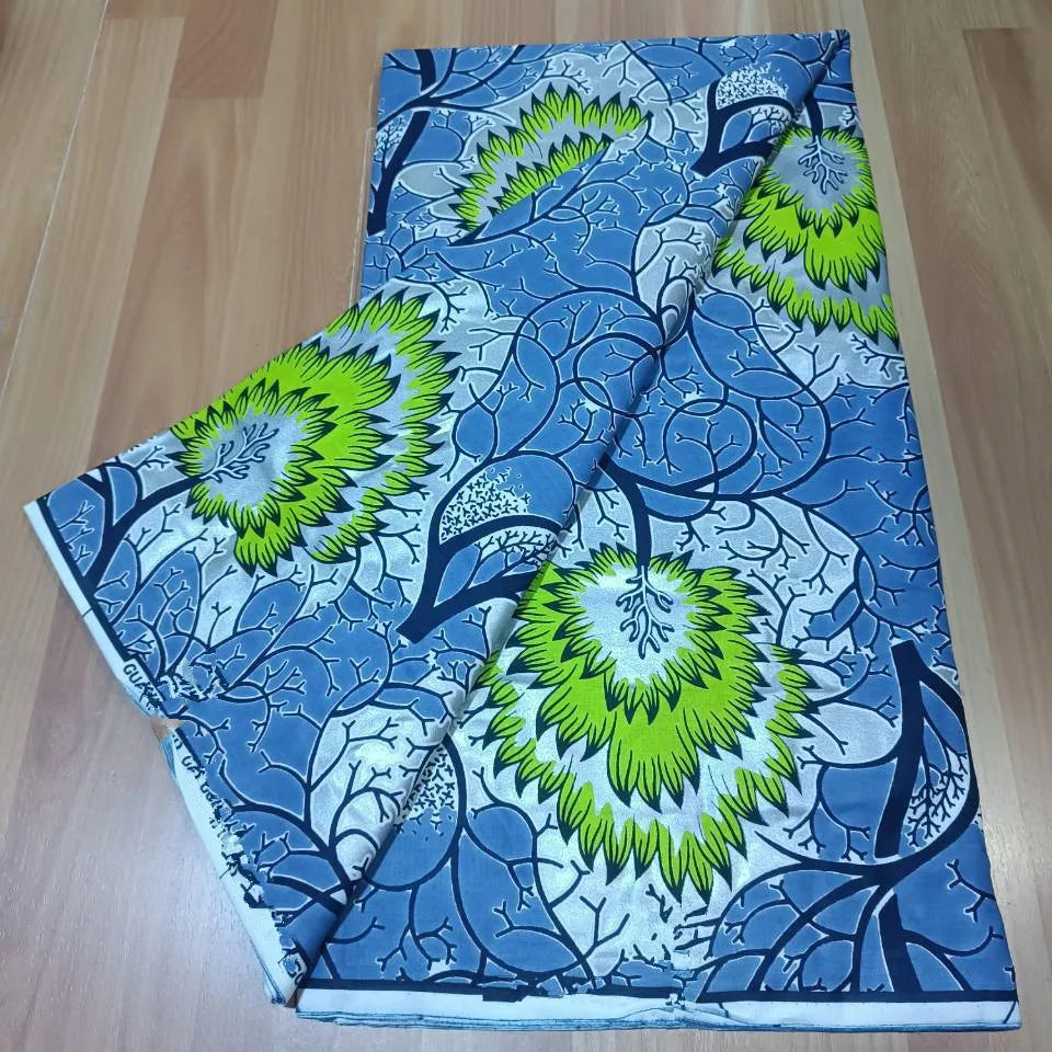 2022 New Hot Sale African Wax Fabric Cotton Material Nigerian Ankara Block Prints Batik Dutch High Quality Sewing Cloth