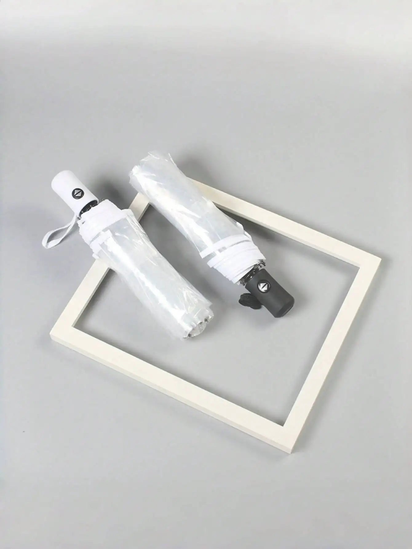 1PC Transparent Automatic Folding Umbrella | 8-rib Wind-Resistant Design | Essential for Commuters and Travelers