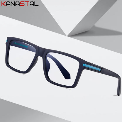Men Prescription Reading Glasses Optical Lenses Myopia Eyewear Women Blue Light Blocking Goggles TR90 Square Eyeglasses Frame
