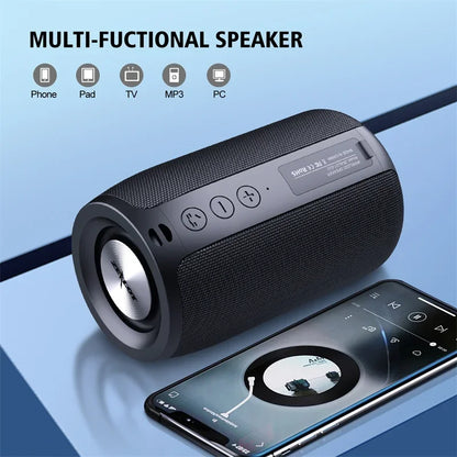 ZEALOT-S32 Portable Bluetooth Speaker Subwoofer - Waterproof Stereo Outdoor Boom Box with TF Card & AUX Support