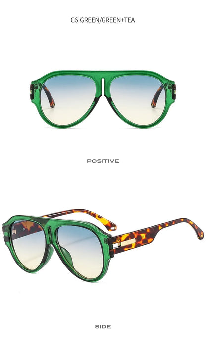 New Square Sunglasses Women Vintage Big Frame Shades Men Trending Design Luxury Sun Glasses UV400 Oversized Eyewear Gafas Oculos