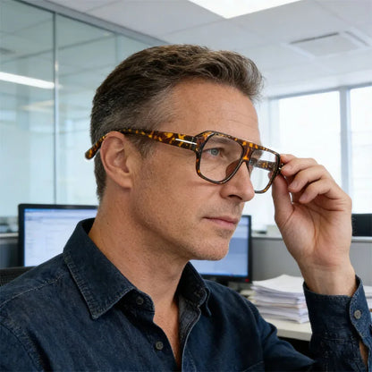 Men Women Anti-fatigue Eye Protection Reading Glasses Anti Blue Light Large Frame Square Designer Magnifiers Presbyopic Glasses