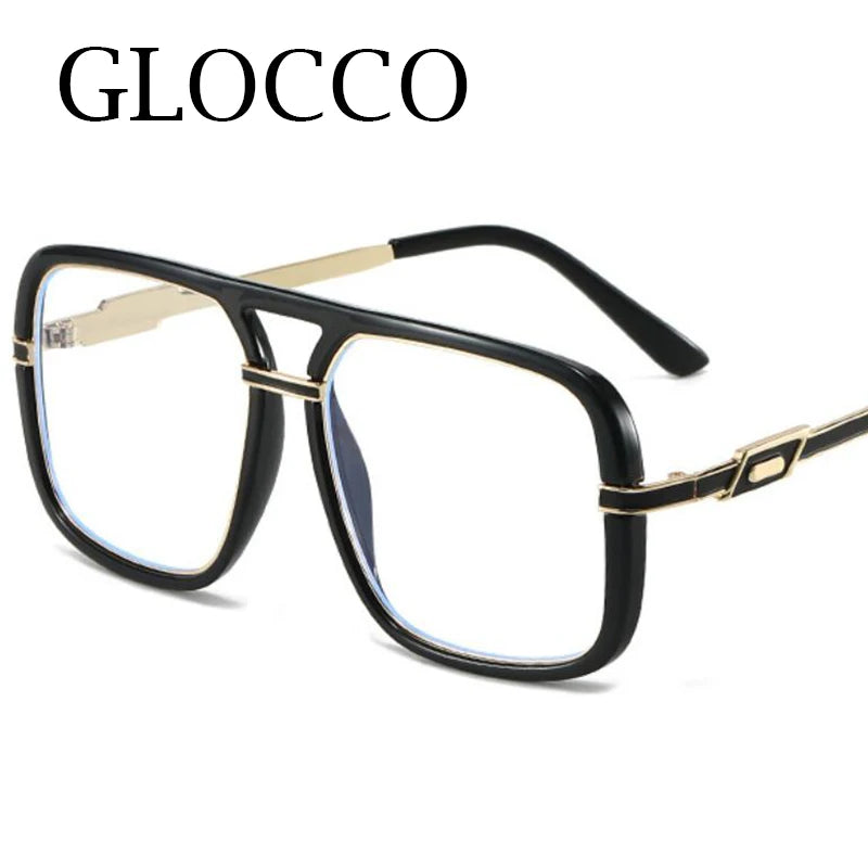 Oversize Square Designer Reading Glasses Women Luxury Brand Double Bridge Prescription Blocking Blue Light Presbyopic Eyeglasses