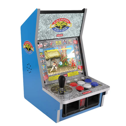 Evercade Alpha Street Fighter Bartop Arcade Pre Assembled Unit with Competition Grade Arcade Controls 8 High Resolution IPS