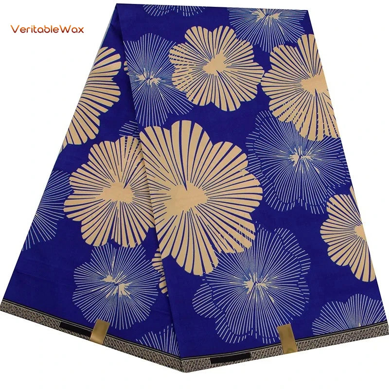African Ankara Wax Fabric Patchwork Retro Style Double Prints Warp DIY Cloth Sewing Materials Africa Loincloth Polyester Tissu