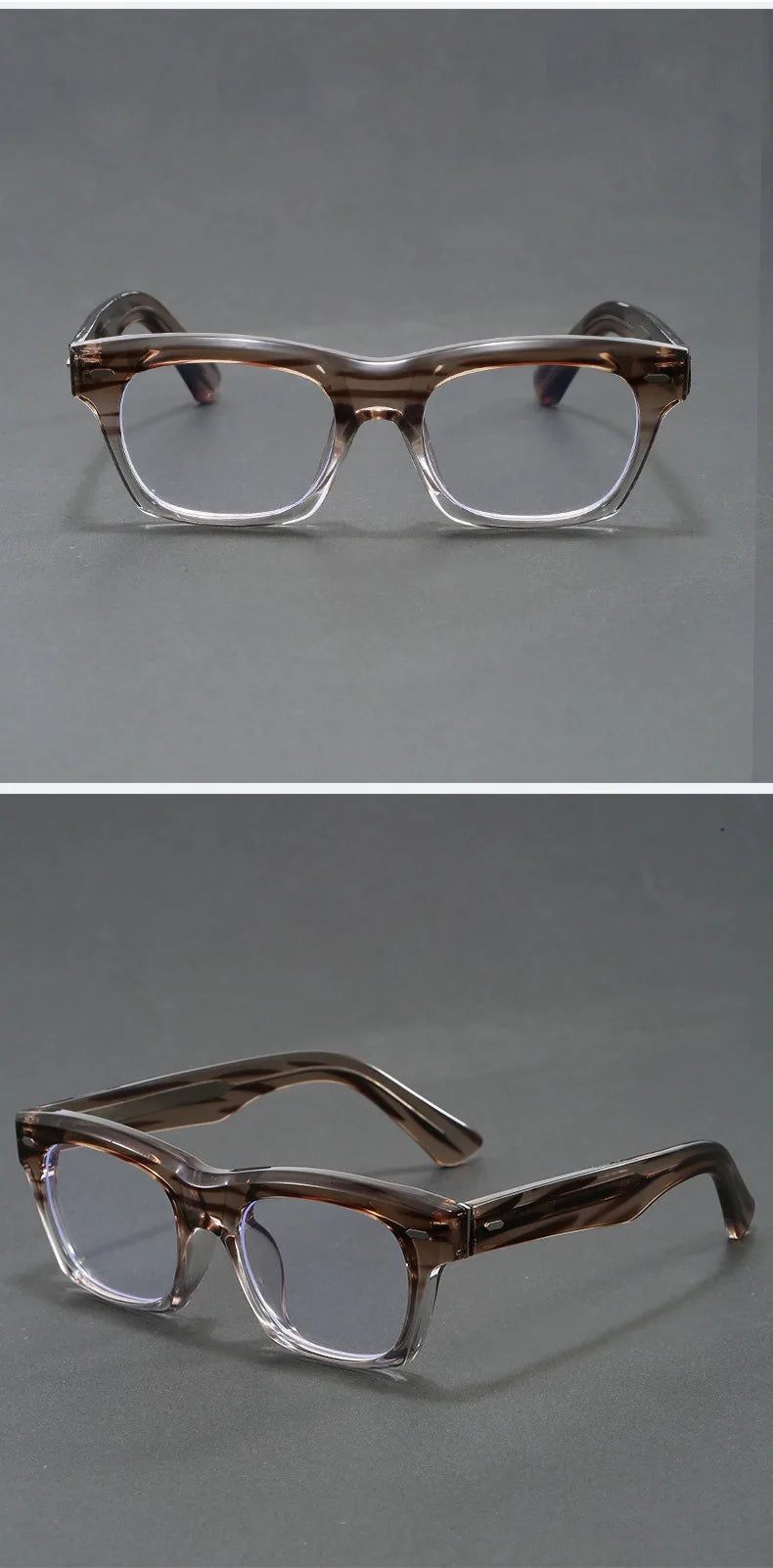 Japanese Square Glasses Frame Men Fashion Anti Blue Light Reading Glasses Men Good Quality Full Rim Eyewear