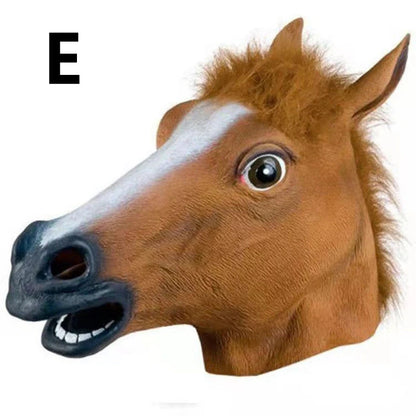 Novelty Lubber Latex Animal Head Mask Monkey Chimp Dog Head Mask Halloween Party Costume Masquerade Dressing Up Cosplay