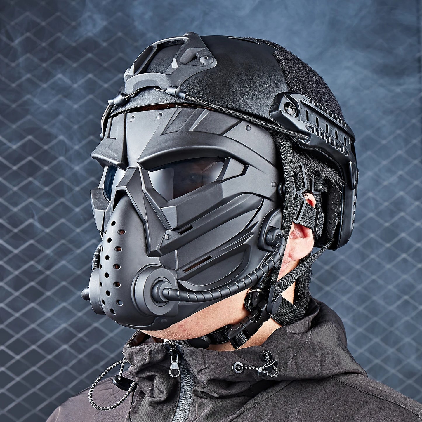 ZLang  Funny Full Face Protective Mask For Airsoft Costume Halloween CS Cosplay Tactical Game Mask  Breathable Skull Adjustable