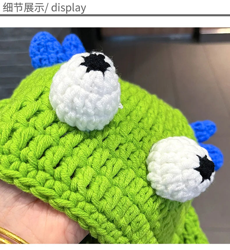 Unisex Balaclava Fashion Cosplay Carnival Party Winter Warm Cap Adult Children Autumn Winter Funny Cartoon Monster Knitted Hat