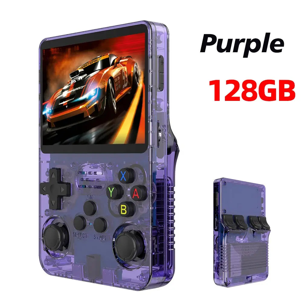 2026 New R36S Retro Handheld Game Console Linux System 3.5 Inch IPS Screen Portable Pocket Video Player 128GB 20000+ Games Gift