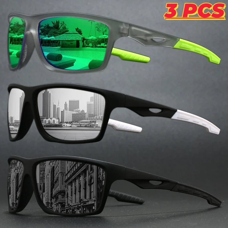 1/3PCS New Polarized Sunglasses for Men Outdoor Fashion Sports Fishing Cycling Eye Protection Sun Glasses Luxury Design Uv400
