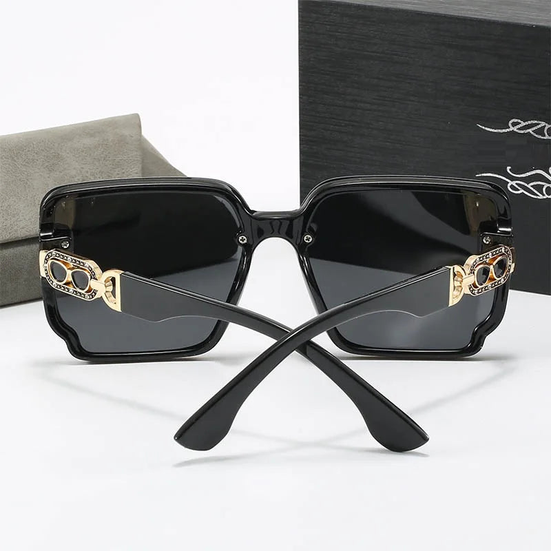 QVQV Luxury Elegant Women's Sungalsses Fashion New Oversized Square Sun Glasses Ladies Outdoor Drivin Shades Gafas De Sol UV400