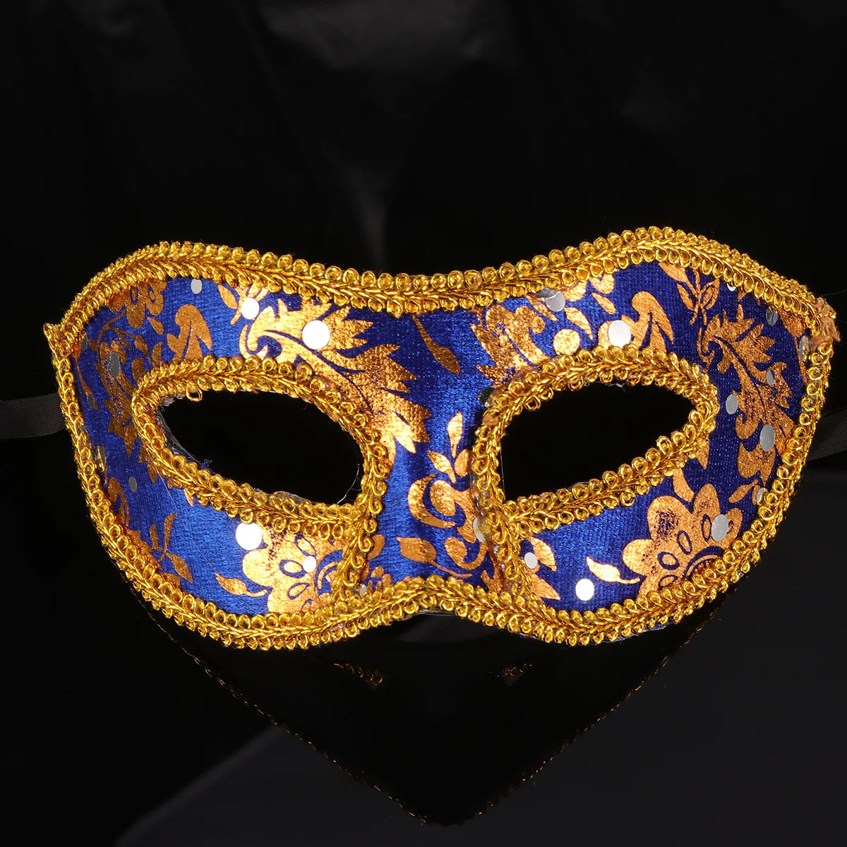 Men's Masquerade Mask Dark Blue Half Halloween Christmas Ball Prom Carnival Party Mask Venetian Costume Accessories