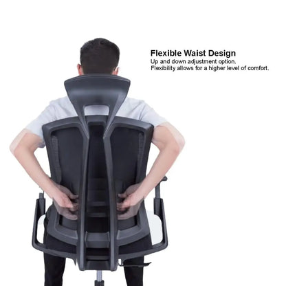 Ergo Plus Ergonomic Office Chair - Desk Chair, Mesh Computer Leatherette Headrest, Memory Foam Seat, and Smooth, Customized