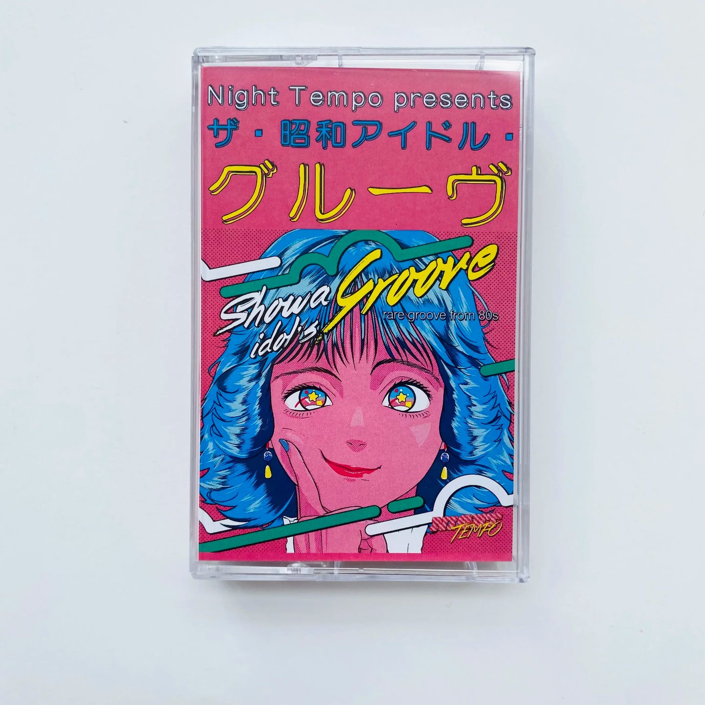 Steam Wave Retro Night Tempo Presents Showa Vaporwave Music Tape Confused Teenager Cosplay Soundtracks Box Cassette Walkman Tape