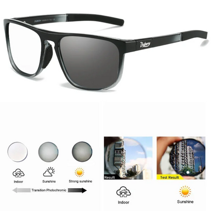 Men Square Photochromic Reading Glasses Presbyopia Glasses Clear Lens Optical Eyeglasses Customized Diopter Prescription Glasses