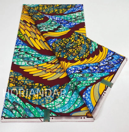 2026 Grand Super Original African Wax Fabric High Quality Nigerian Print Ankara Fabric For Sewing 6 Yard Women Dress 100% Cotton