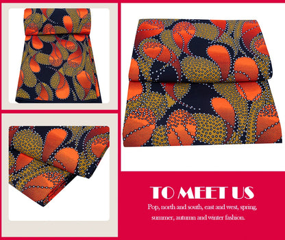African Fabric Cloth By The Yard 3/6 Yards Ankara Print Wax Fabric for Party Dress Making and Sewing FP6625