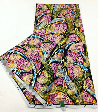 2022 New Hot Sale African Wax Fabric Cotton Material Nigerian Ankara Block Prints Batik Dutch High Quality Sewing Cloth