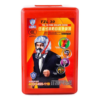 Fire Escape Mask Hotel Smoke Mask Tzl30 Filter Self-Rescue Re spirator Fire Escape Ma sk