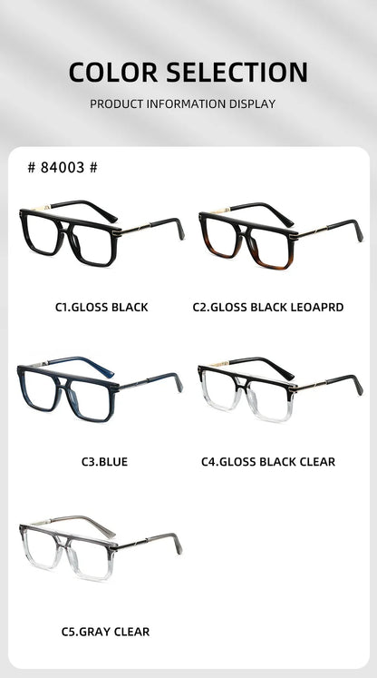VICKI Mature Man's Double-barreled High-end TR Glasses - Customizable Prescription - Anti-blue Light Glasses Multifocal 84003