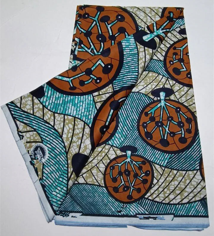 2023 Guaranteed Veritable Super Hollandais African Wax Fabric 100%Cotton 6 yards Original Ankara Block Print Pattern Africa