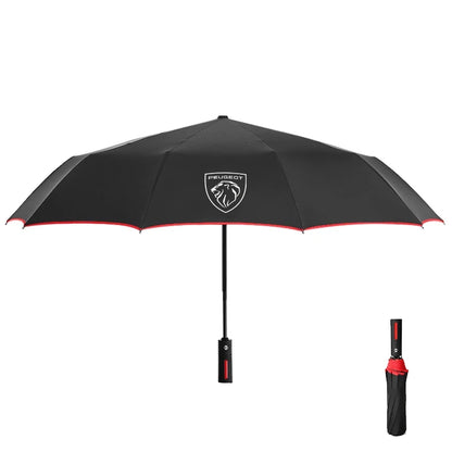 For Peugeot 206 5008 207 208 301 308 407 408 508 2008 3008 4008 GT RCZ GTLine Car Automatic Folding Windproof Sunshade Umbrella