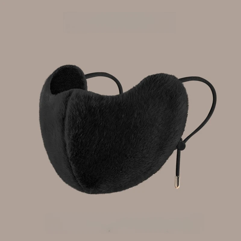 Cycling warm mask for women, winter with thick fleece and high beauty breathable and eye corner protection windproof mask