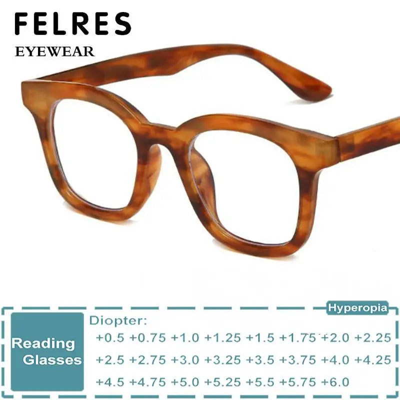 Retro Classic Square Reading Glasses Women Men Small Frame Clear Len Presbyopic Eyeglasses Anti Blue Light Computer Glasses Hot