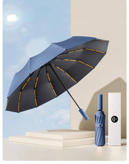 72 Bone Super Strong Windproof Automatic Folding Reinforced Large Rainproof Sun Protection   Women Men Umbrella