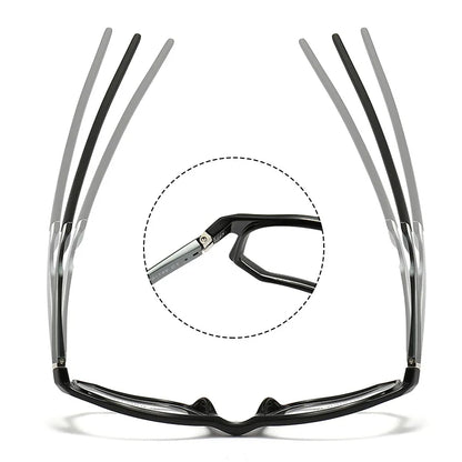 YIMARUILI New Fashion Sports Glasses Men and Women TR90 Spring Leg Design Big Face Optical Prescription Eyeglasses frame 5853