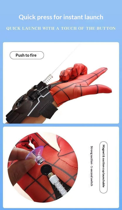 Electric Auto Retractable Web Shooter Wrist Mounted Web Launcher Novelty Cosplay Prop For Adult Role Play Collectible Ornament