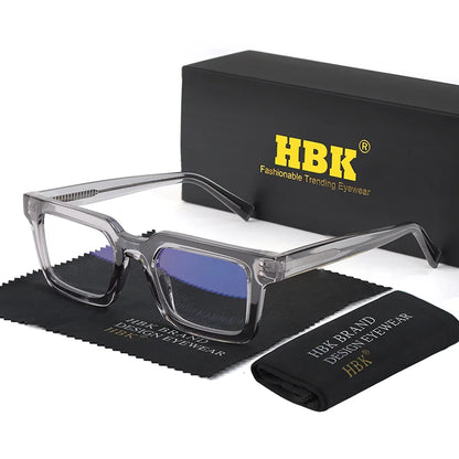 HBK Fashion Glasses Frames for Men TR90 Square Anti Blue Light Women's Daily Simple Business Glasses Optical Eyeglasses Frame