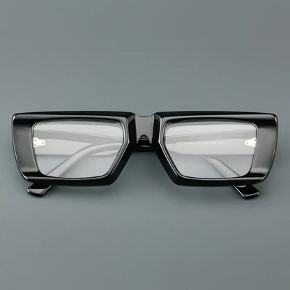 VICKY Personalized Fashion Retro Geometric Square Design Men Women Anti-blue Light Glasses Customizable Prescription 23046